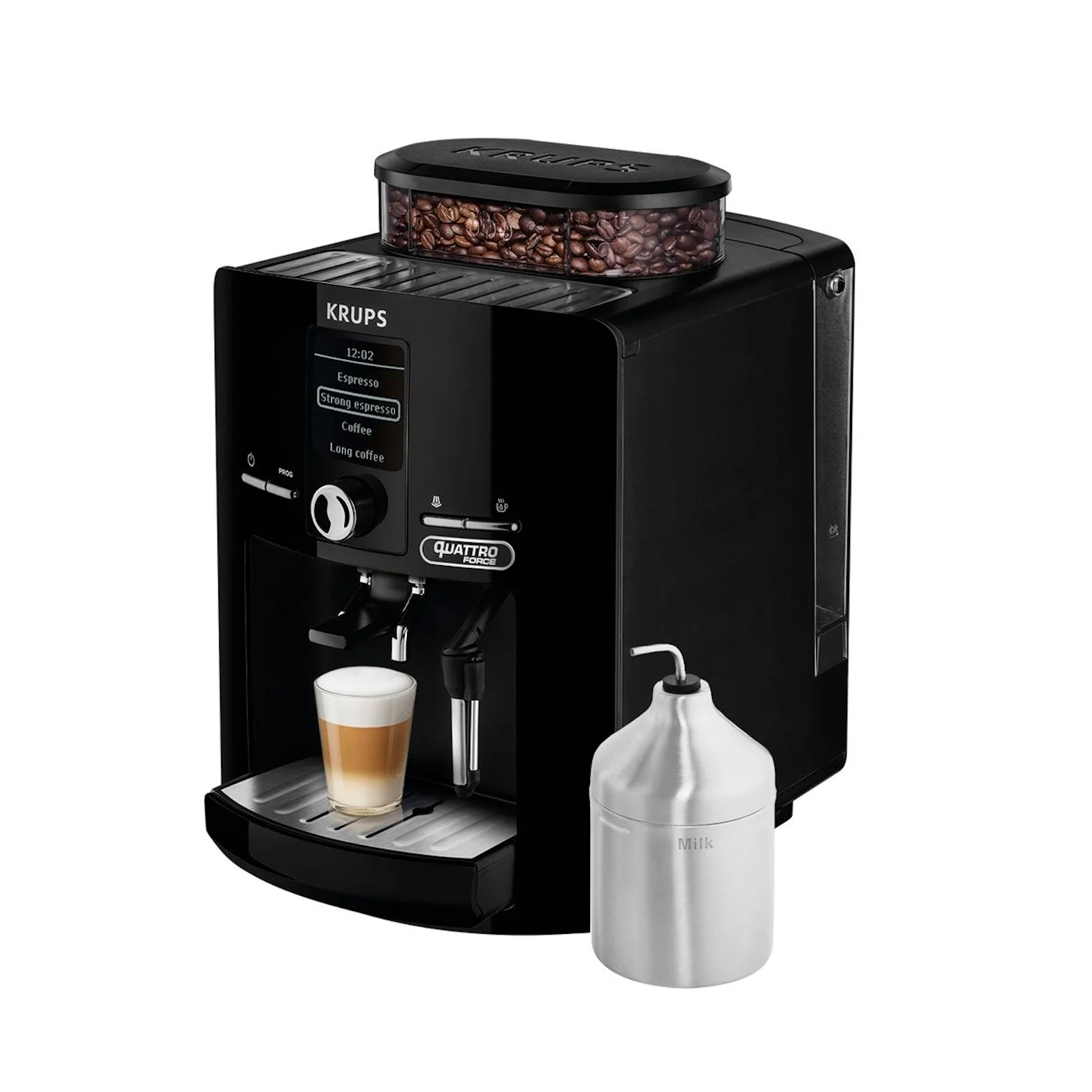Кофемашина автоматическая Krups Espresseria Quattro Force EA82F010 черный