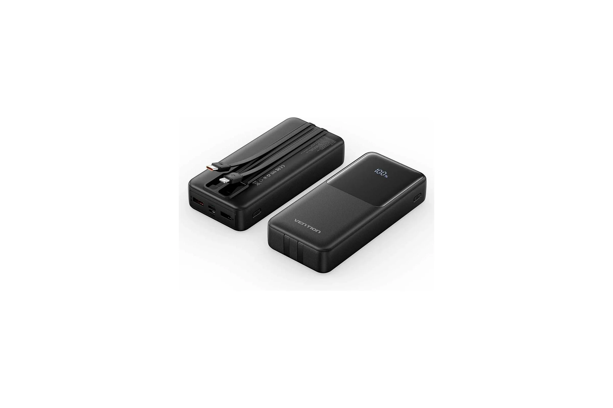 Портативный аккумулятор Vention 20000mAh(M/C-A/A)22.5W Черный с LED Дисплеем