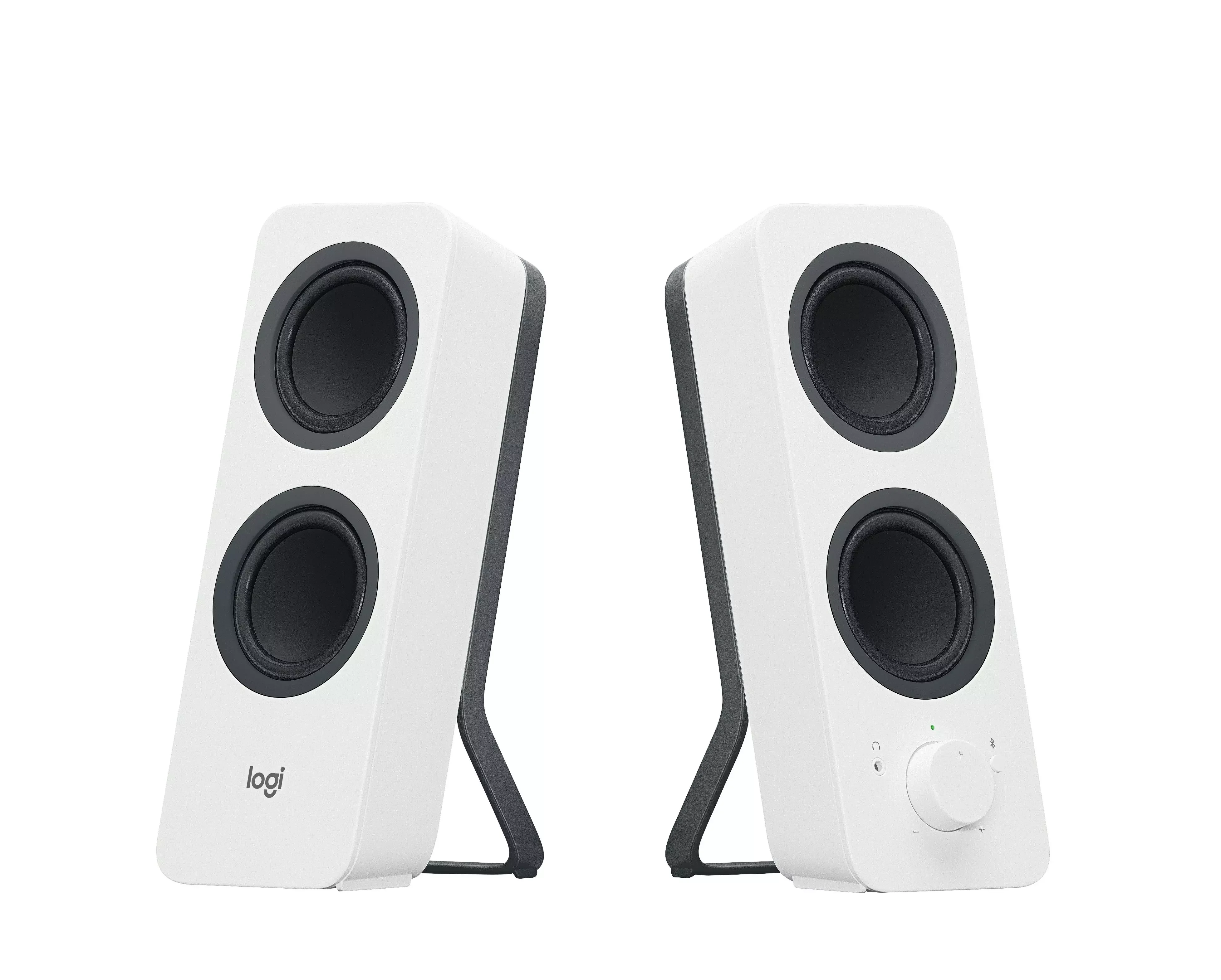 Logitech Акустическая 2.0 система Z207, 10 Вт, Bluetooth 4.2, рег. на передней панели, разъем для наушников, белый.