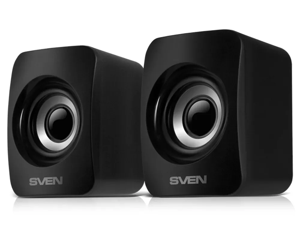 SVEN 130, чёрный, USB, акустическая система 2.0, мощность 2x3 Вт(RMS)