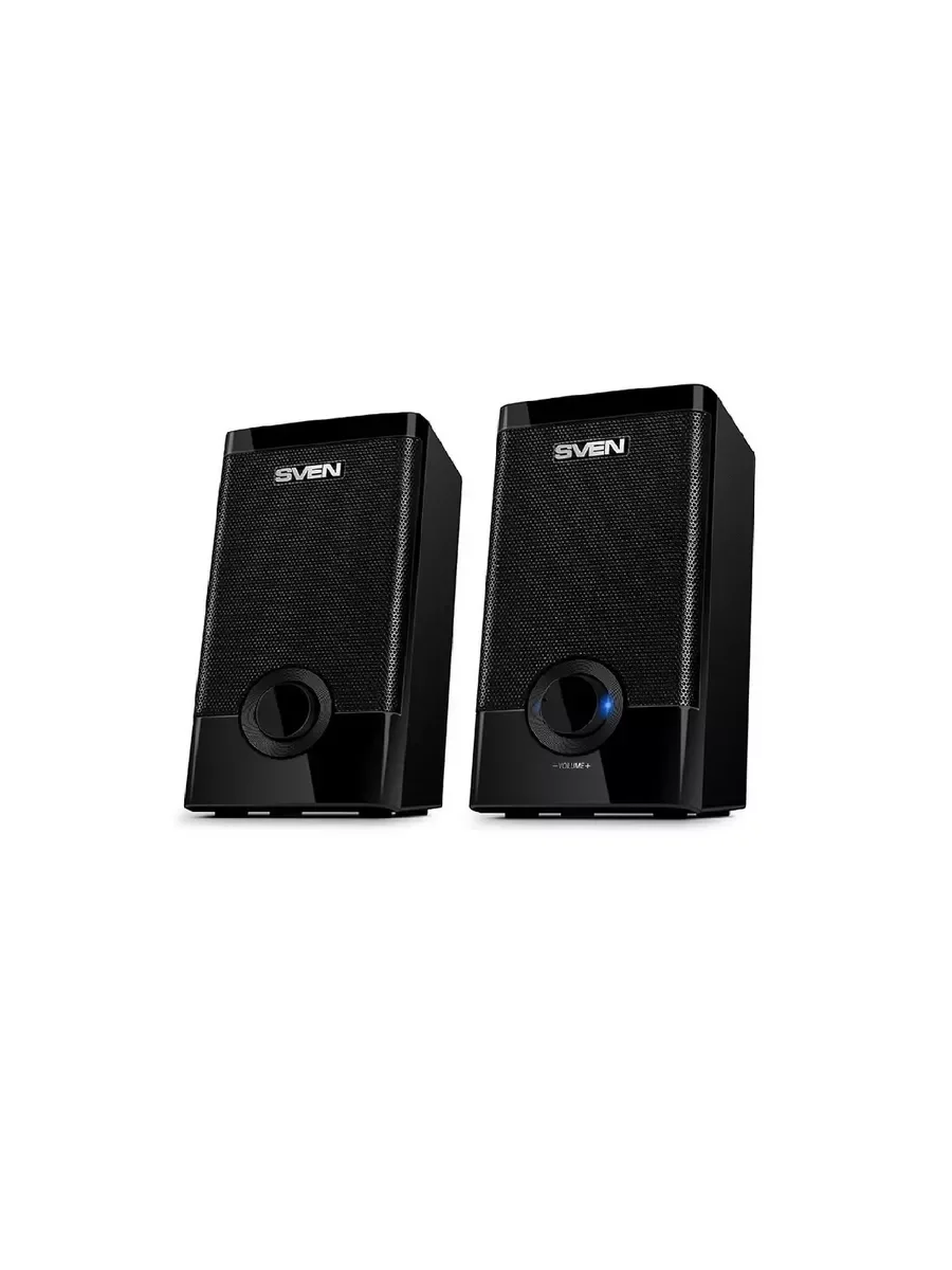 SVEN 318, чёрный, акустическая система 2.0 (USB, мощность 2x2.5 Вт(RMS))
