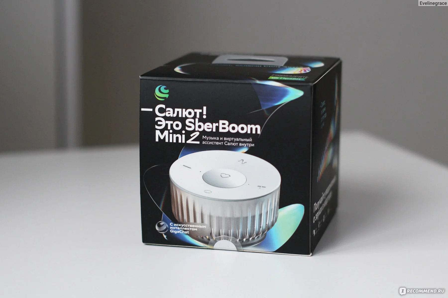 Умная колонка SberBoom Mini 2 SBDV-00250G Салют серый 5W Mono BT/Wi-Fi