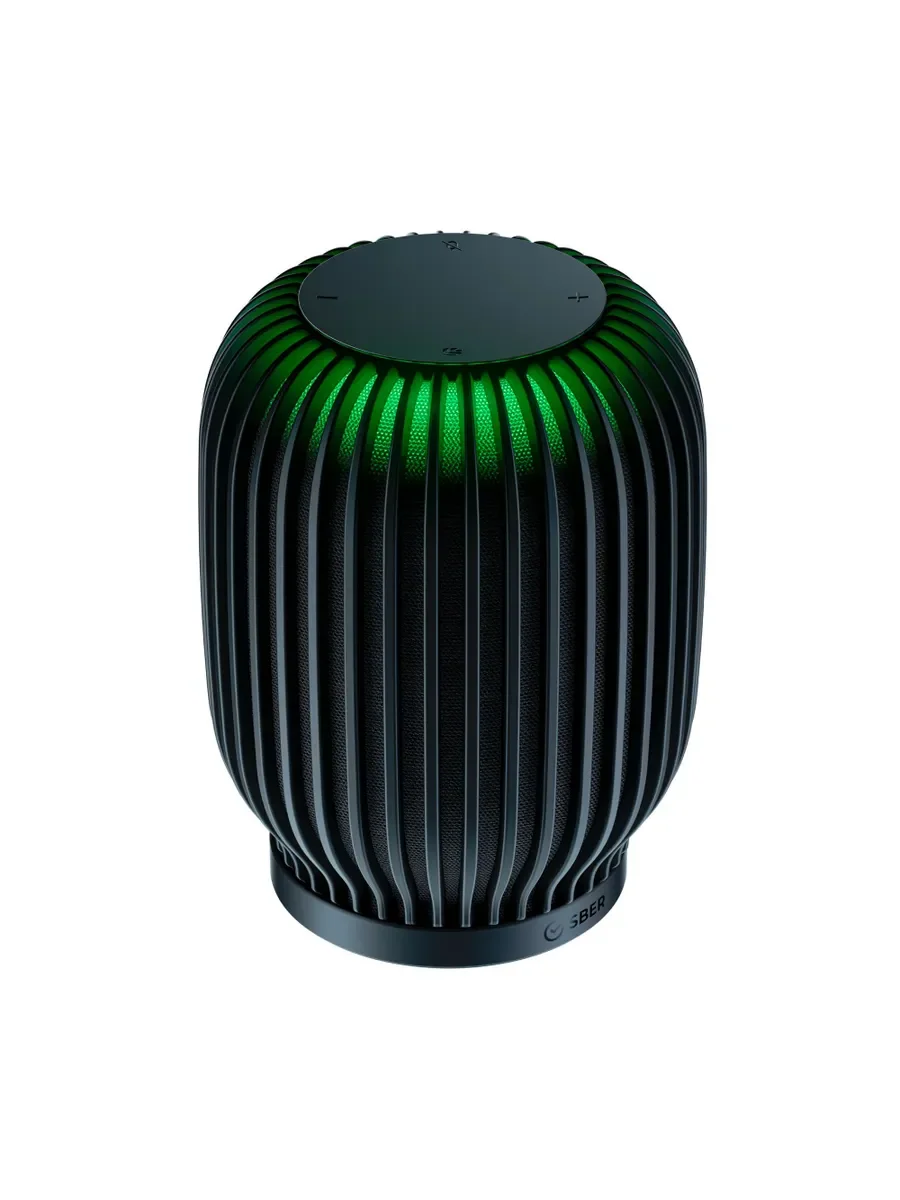 Умная колонка SBER Boom SBDV-00090, 40Вт, с голосовым ассистентом Салют, черный (SBDV-00090a)