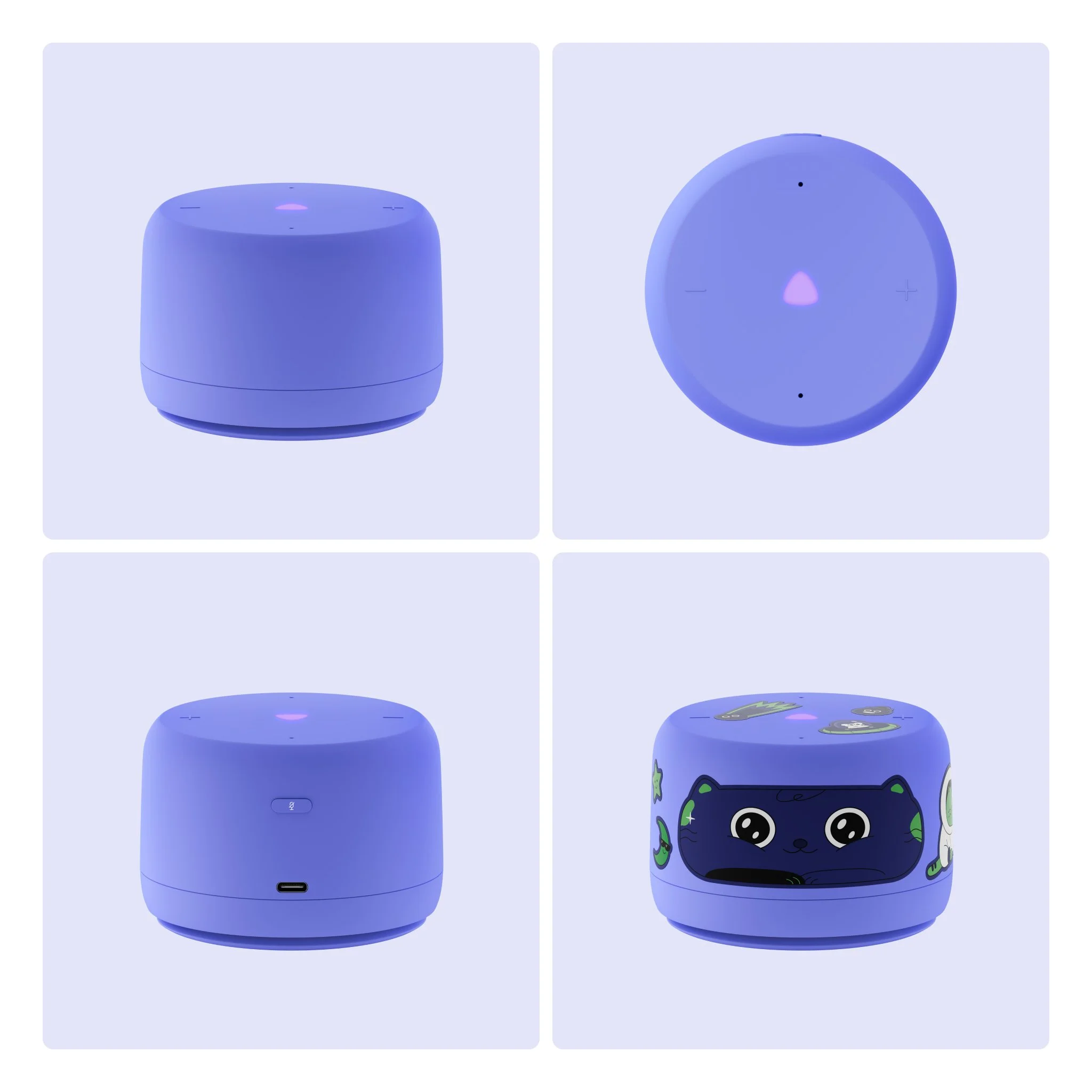 Умная колонка Яндекс Станция Лайт 2 Алиса фиолетовый 6W 1.0 BT/Wi-Fi 10м