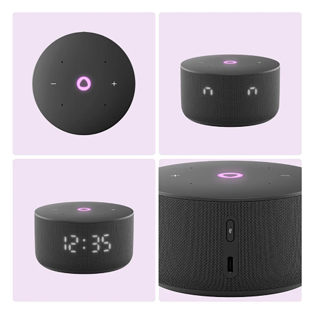 Умная колонка Яндекс Станция Мини 3 Алиса лиловый 12W 1.0 BT/Wi-Fi (YNDX-00027LIL)