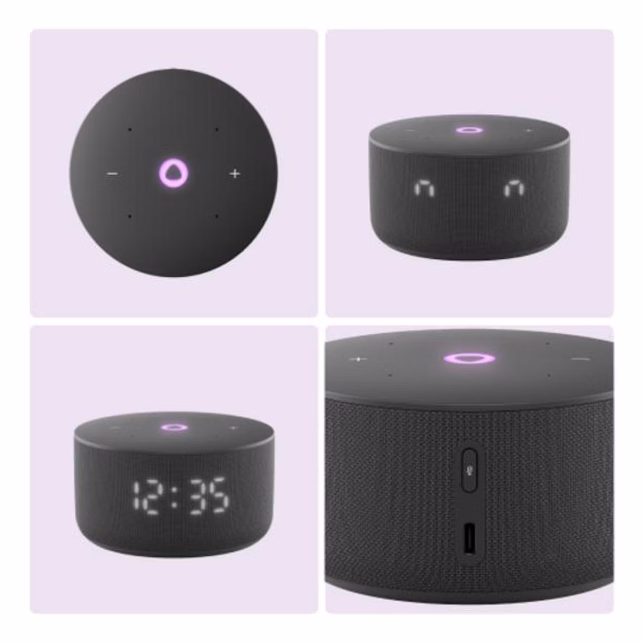 Умная колонка Яндекс Станция Мини 3 Алиса черный 12W 1.0 BT/Wi-Fi