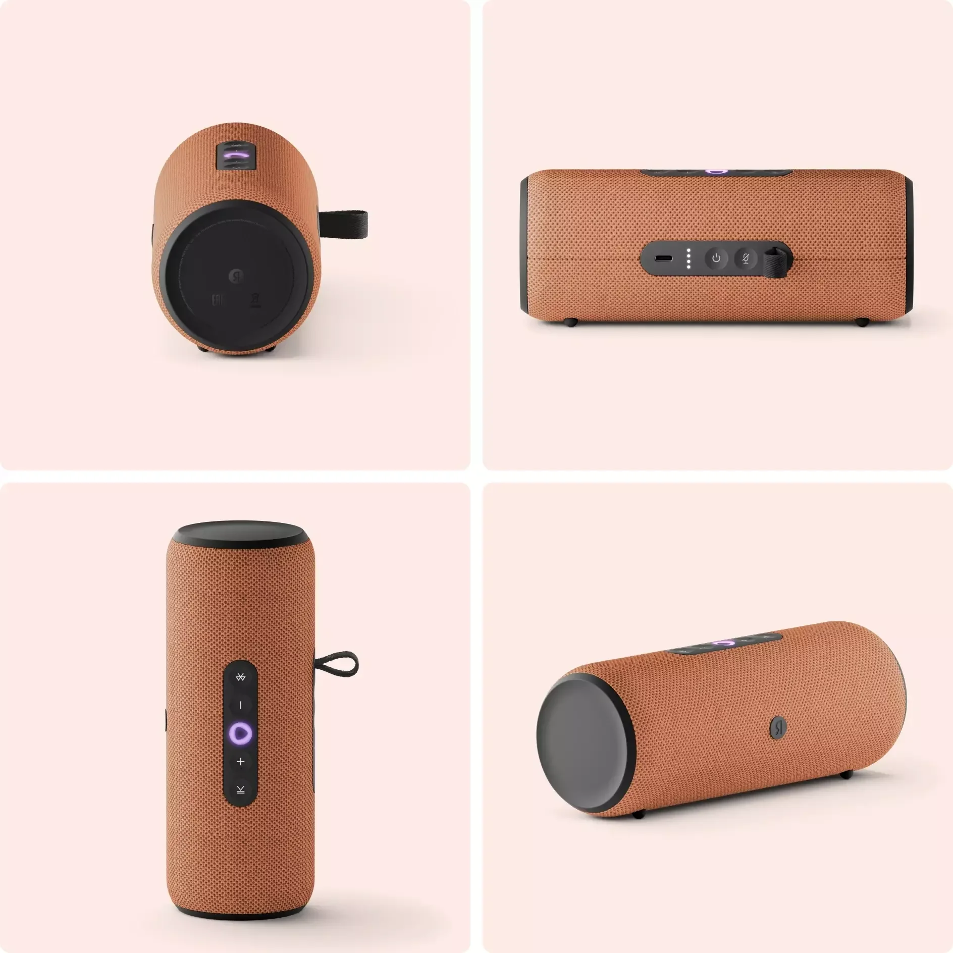 Умная колонка Яндекс Станция Стрит Алиса оранжевый 30W 2.0 BT/Wi-Fi 10м 3300mAh (YNDX-00030ORG)