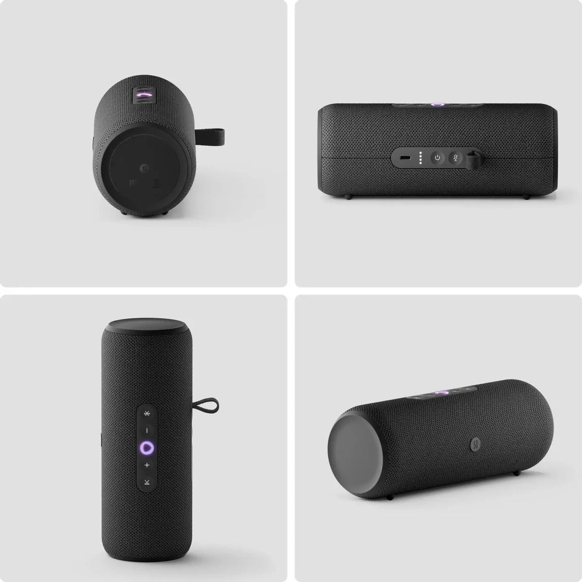 Умная колонка Яндекс Станция Стрит Алиса черный 30W 2.0 BT/Wi-Fi 10м 3300mAh (YNDX-00030BLK)