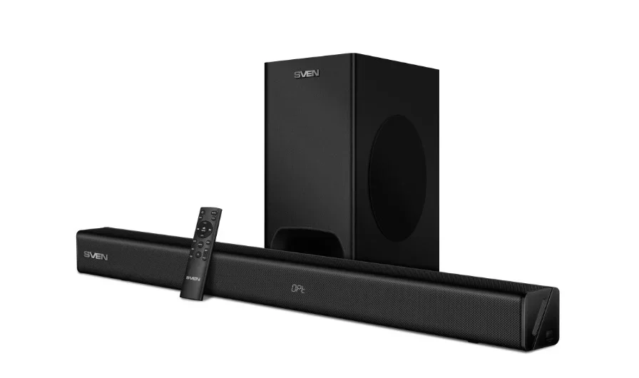 SVEN Саундбар SB-2400DD, черный (400Вт, DD, BT, HDMI, ПДУ, Optical, USB, дисплей, беспроводной сабвуфер)