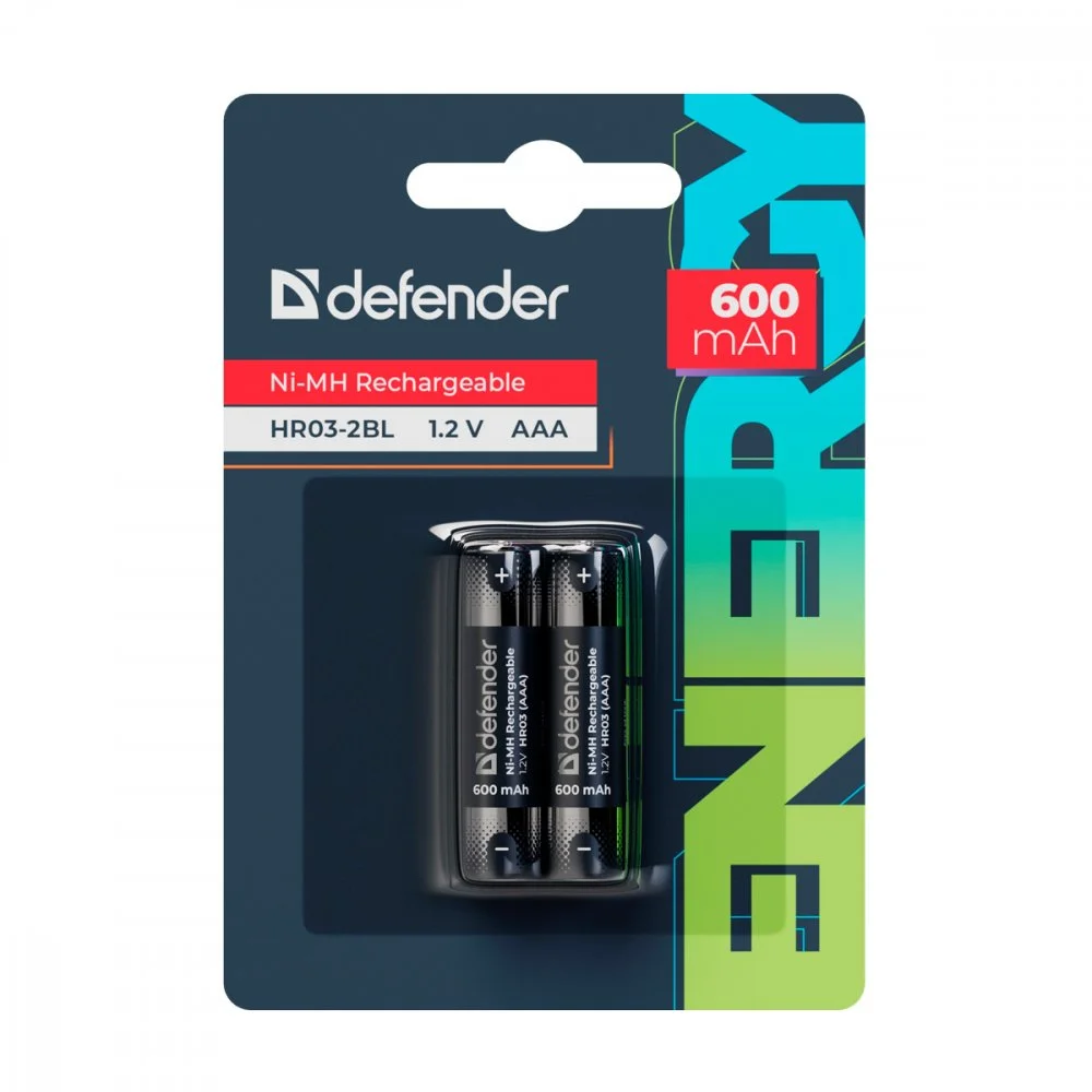 Defender Аккумуляторная батарея HR6-2BL 2100 mAh АА, Ni-MH, блистер, 2 шт.