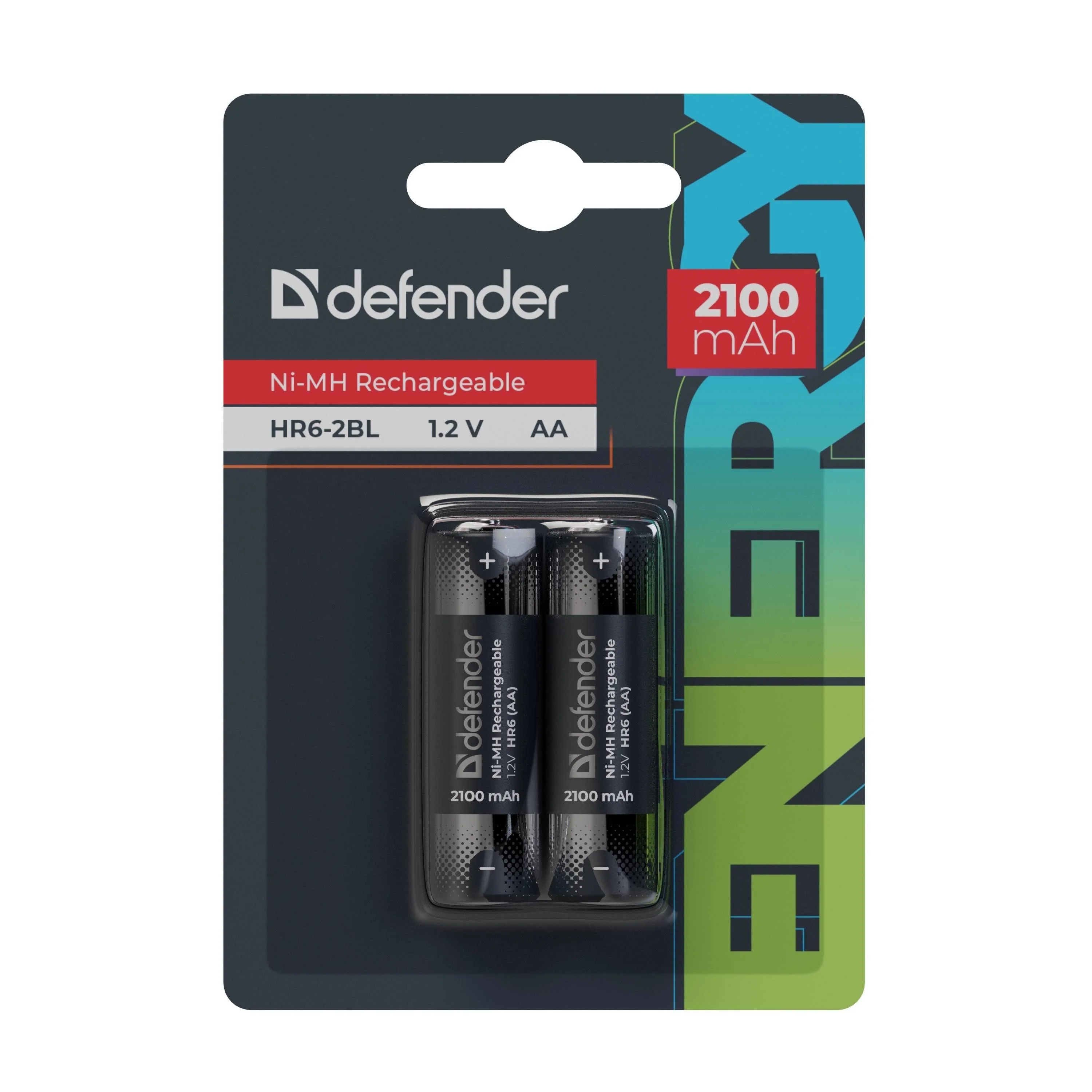 Defender Аккумуляторная батарея HR6-2BL 2600 mAh АА, Ni-MH, блистер, 2 шт.