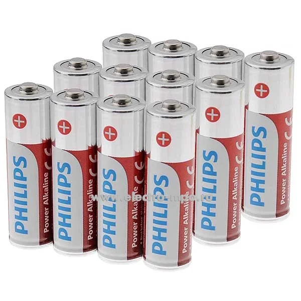 Philips Батарейки LR6P12W/51 АА алкалиновые 1,5v, LR6-12BL Power (12/240/19200). Блистер 12 шт.