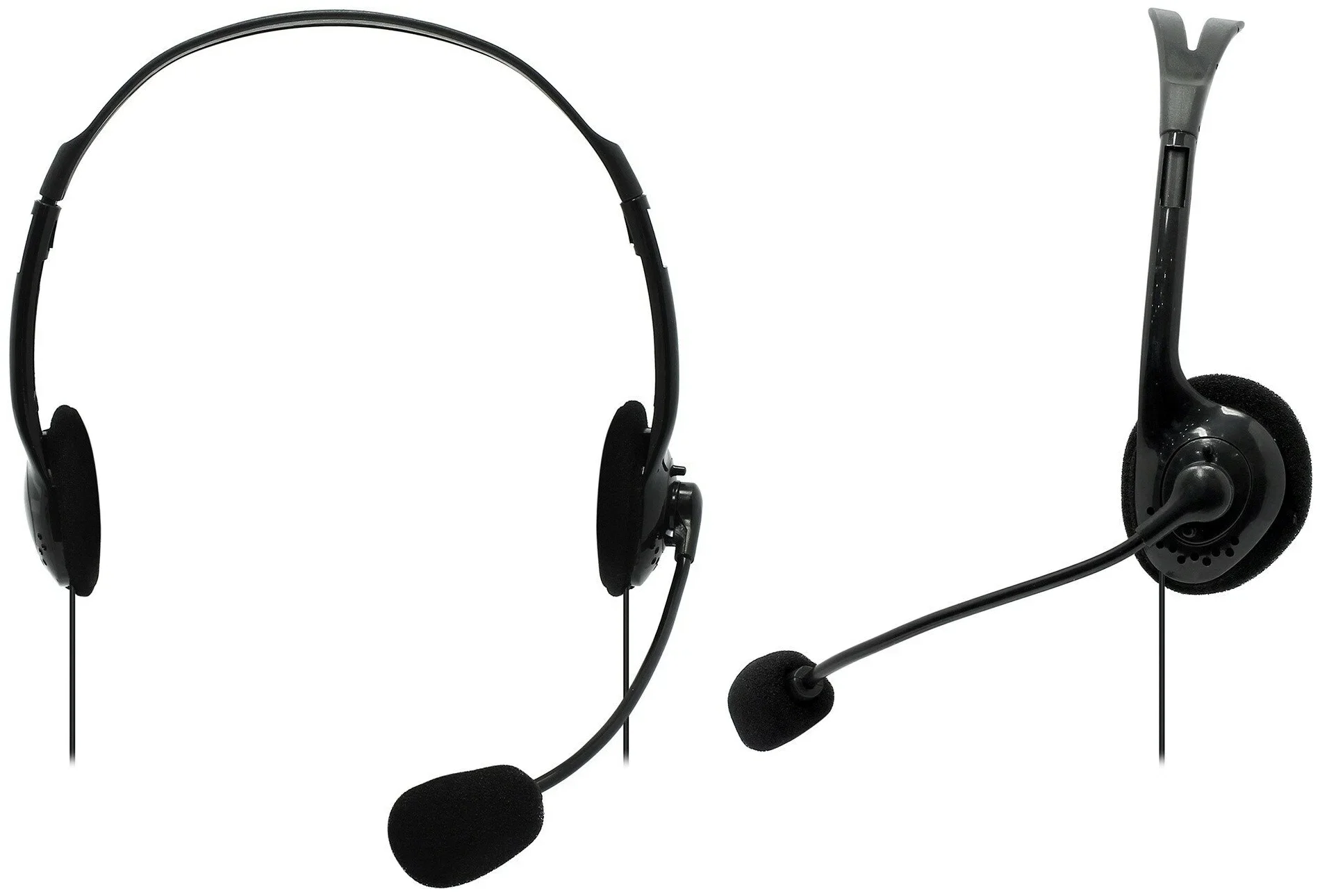 Defender Гарнитура стерео HN-102 /накладные компактные / Ø30 мм/ 2 х 3.5 mm jack стерео/ кабель 1,8 м/ черный.