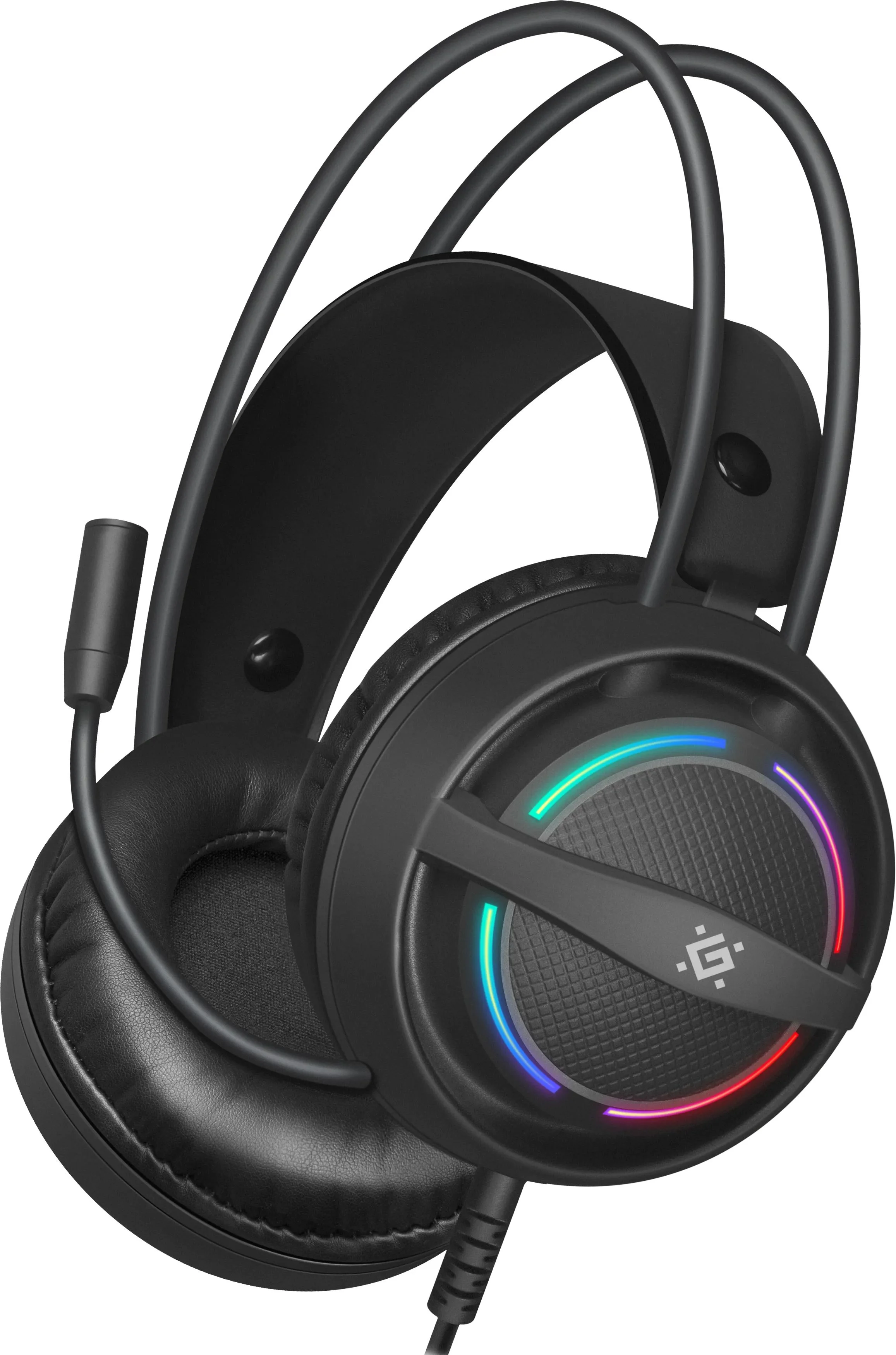 Defender Игровая гарнитура Dexter RGB, провод 2.2 м.