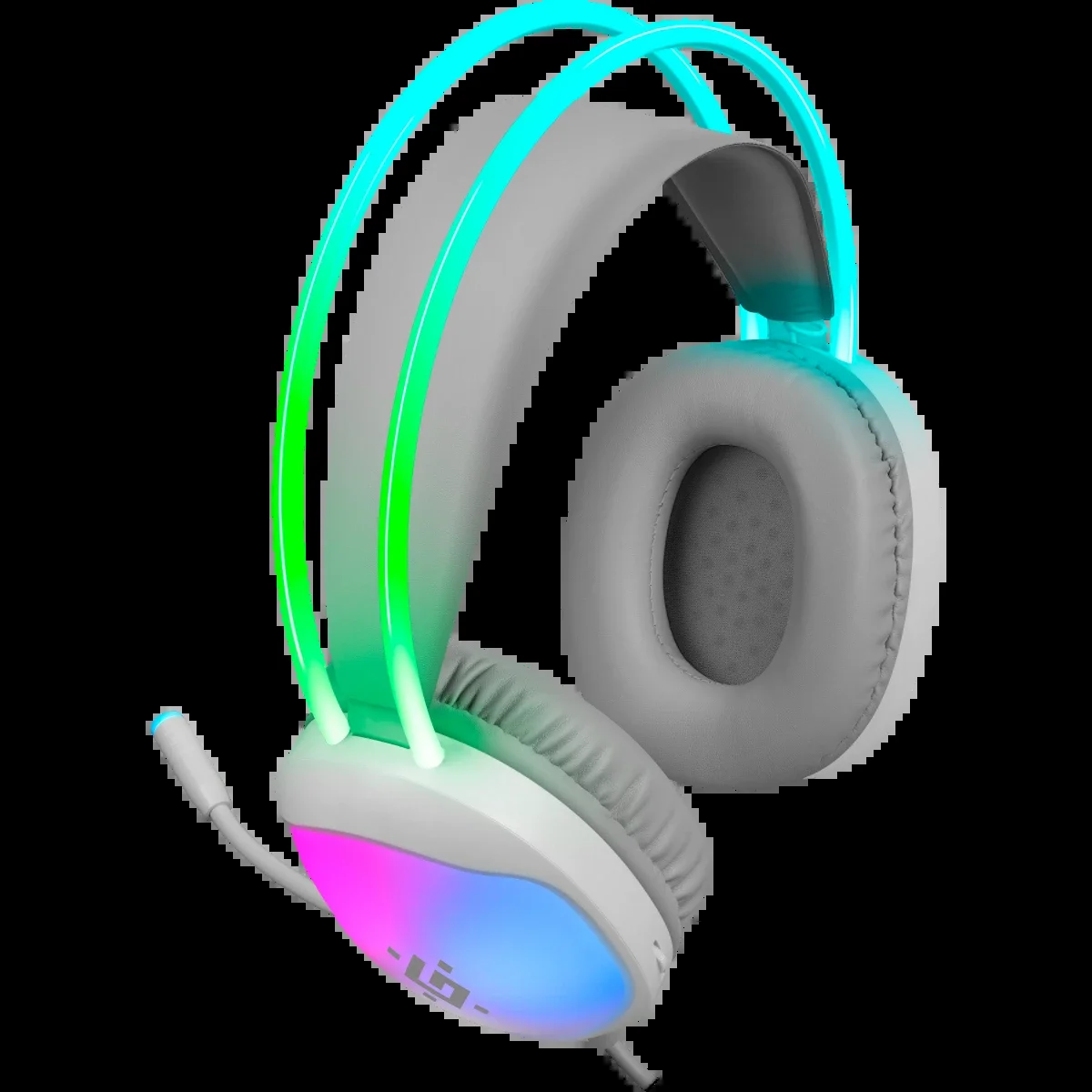 Defender Игровая гарнитура Eclipse белый, RGB, провод 2 м.