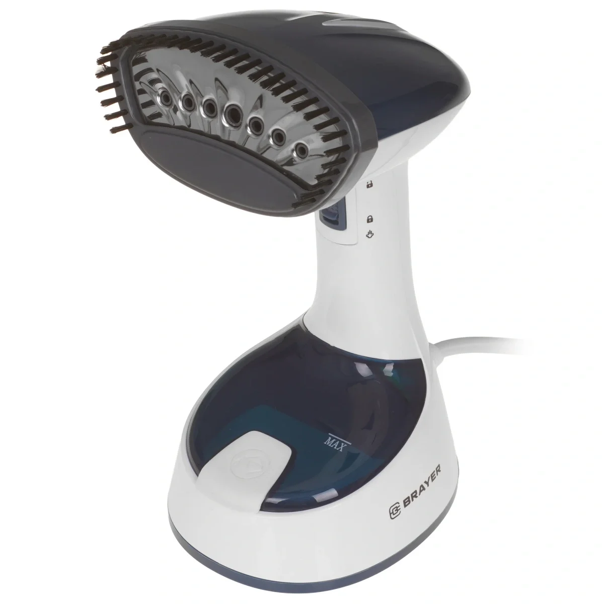Отпариватель BRAYER BR4128GN, 1500 Вт, пар 20 г/мин, съем.щетка, фиксация пара, 120 мл ПРОМО!