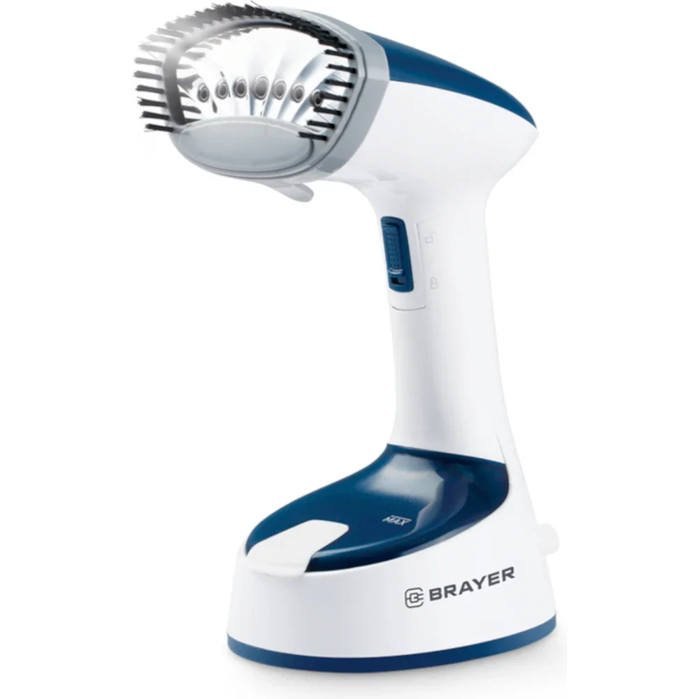 Отпариватель BRAYER BR4128GN, 1500 Вт, пар 20 г/мин, съем.щетка, фиксация пара, 120 мл ПРОМО!