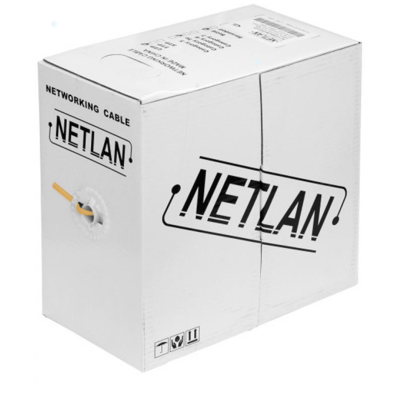 Кабель витая пара, биметалл, NETLAN UTP 4x2x0.47 Cat5e, 305м NETLAN