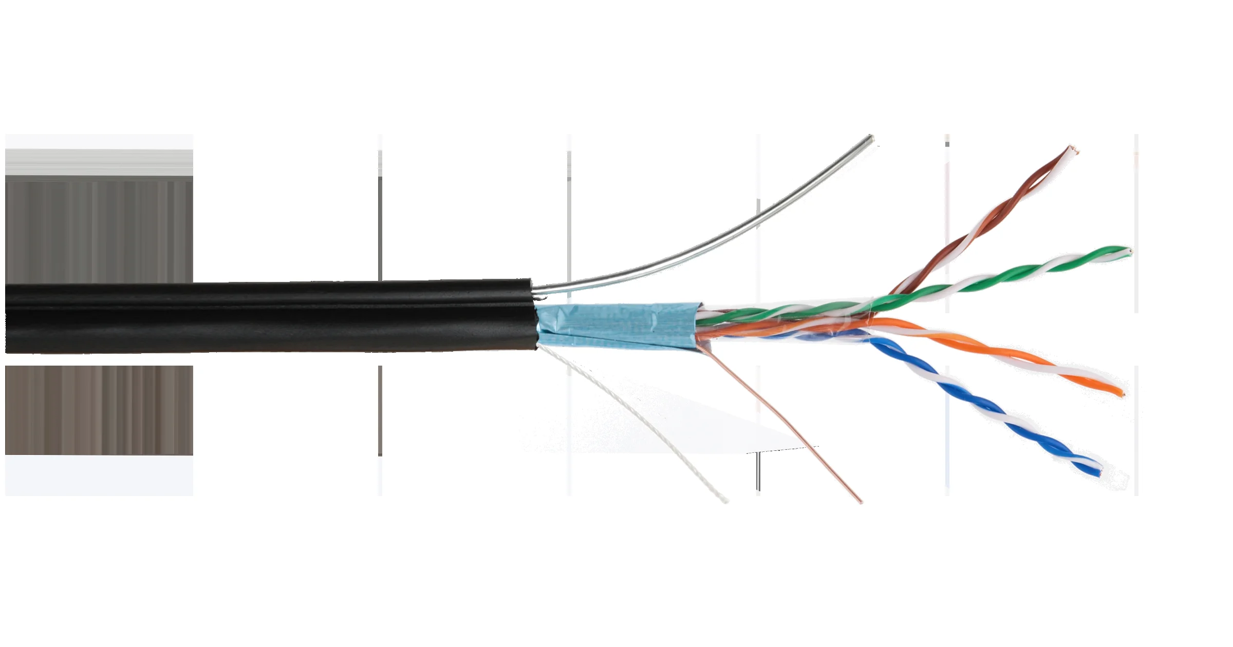 Кабель витая пара, биметалл, NETLAN UTP 4x2x0.47 Cat5e, 305м NETLAN