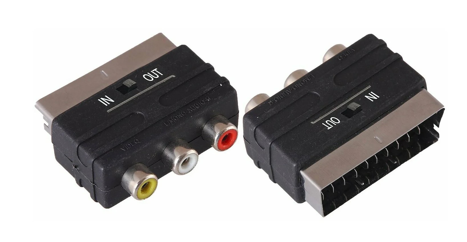 Переходник SCART-3RCA+SVHS с переключателем SELENGA