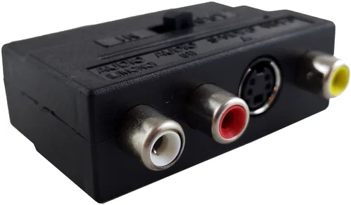 Переходник SCART-3RCA+SVHS с переключателем SELENGA