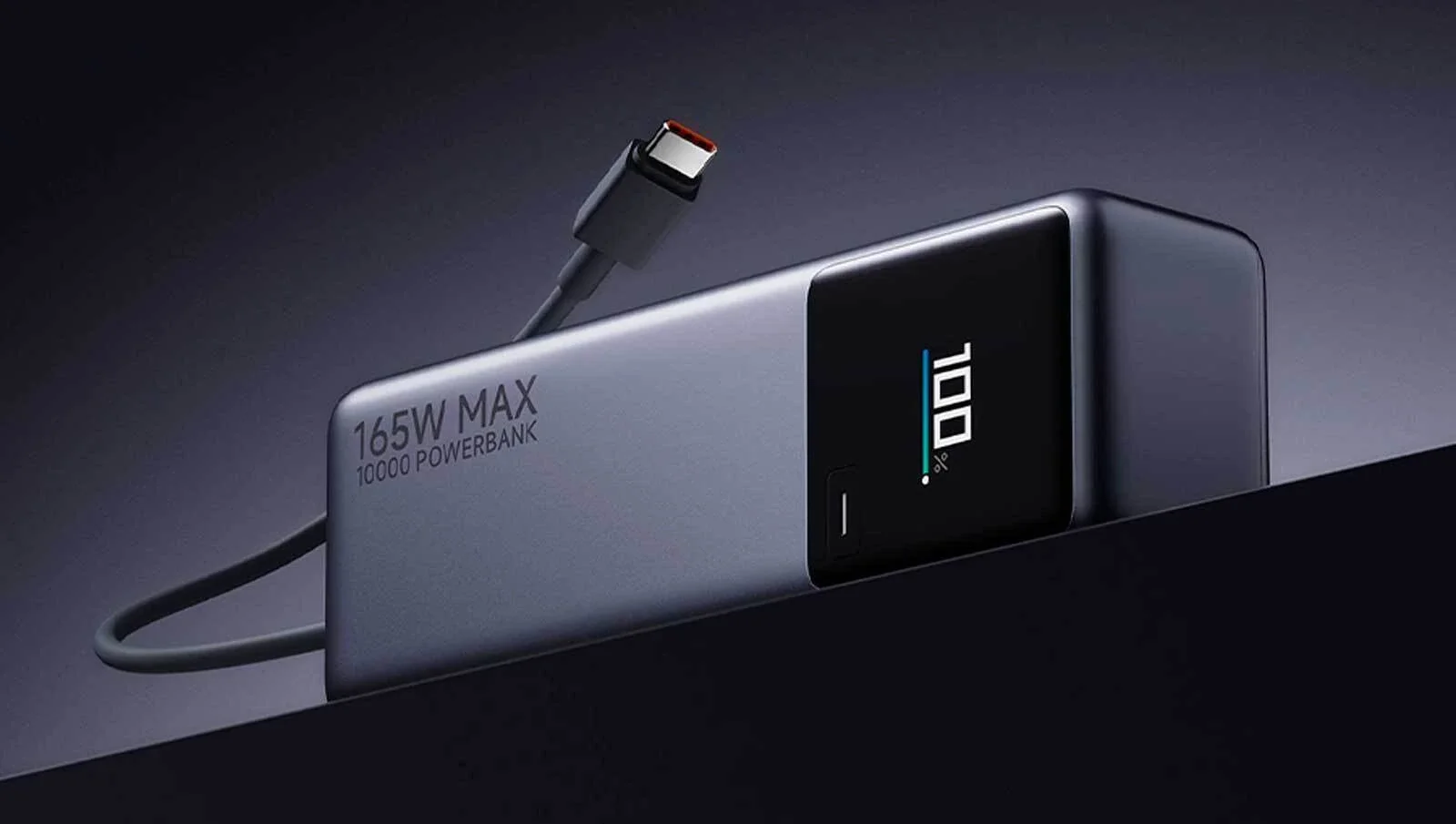 Внешний аккумулятор Xiaomi 165W Power Bank 10000mAh (Integrated Cable) GL, серый