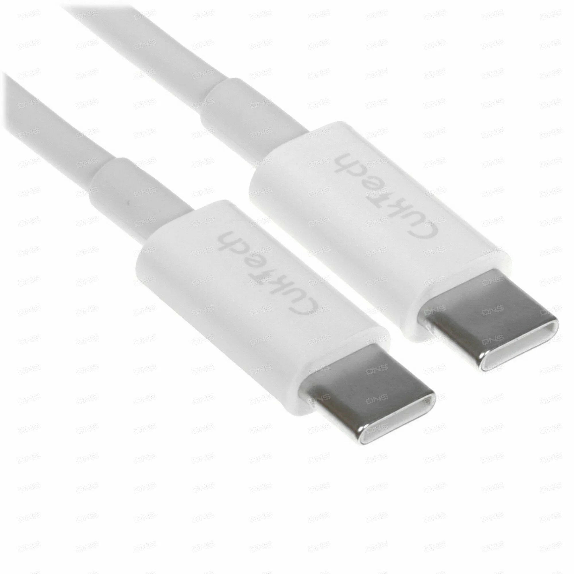 Кабель для цифровой техники и смартфонов Cuktech Type-C/Type-C, 100 см, 100 Вт, 5 A, PD, оплетка TPE (KLC-5499) белый