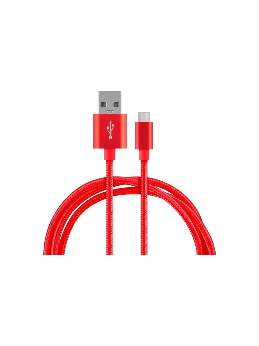 Кабель для цифровой техники и смартфонов Energy ET-26, USB/Type-C, красный (104106)