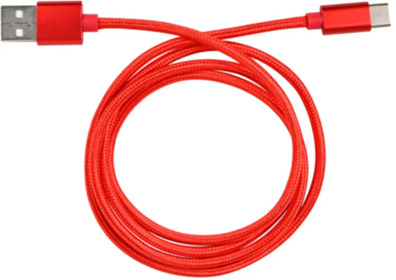 Кабель для цифровой техники и смартфонов Energy ET-26, USB/Type-C, красный (104106)