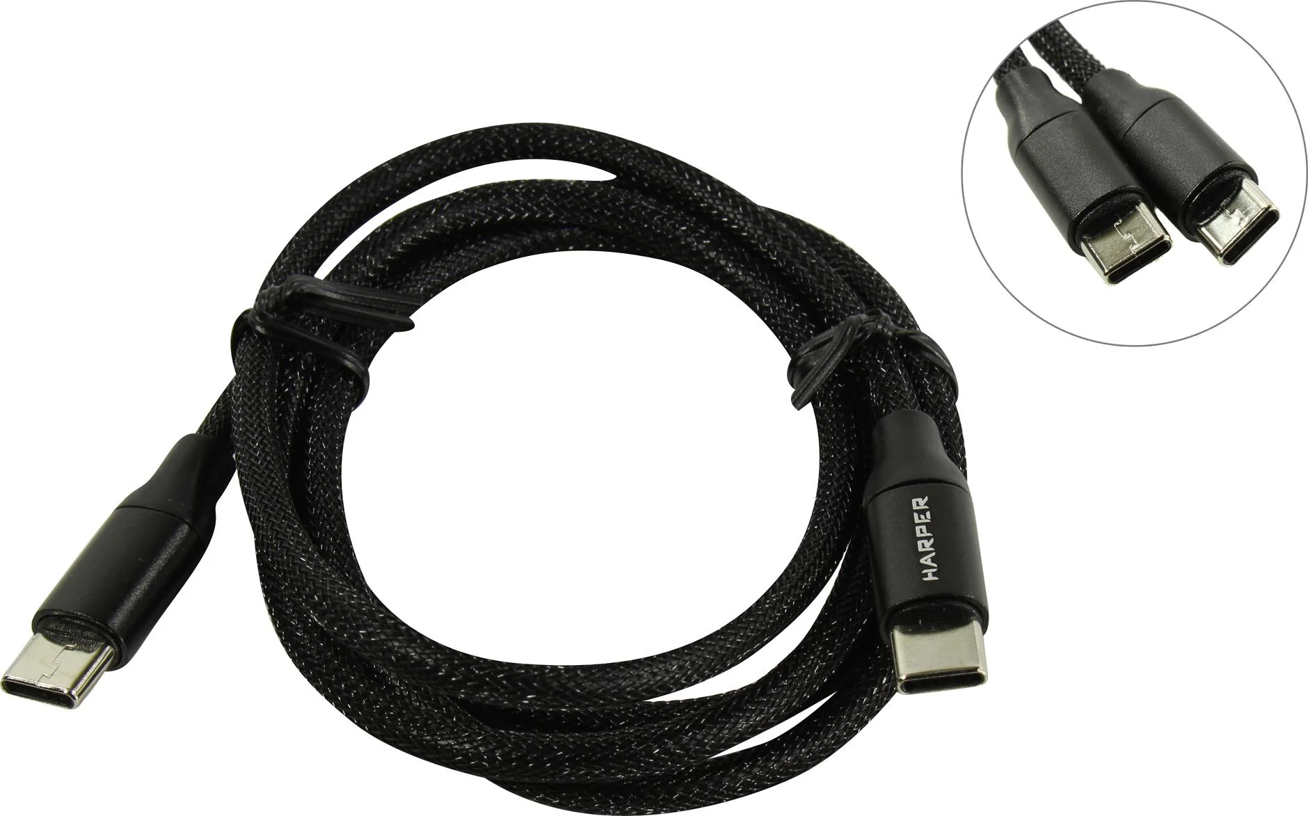 Кабель для цифровой техники и смартфонов Harper USB-C SCH-770 Black
