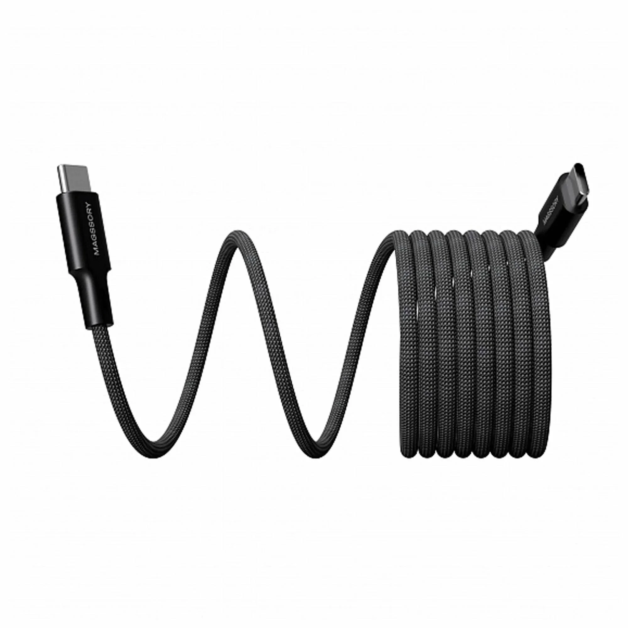 Кабель для цифровой техники и смартфонов Magssory Link C, 240W, USB-C, 2.4 м (black CBL021)