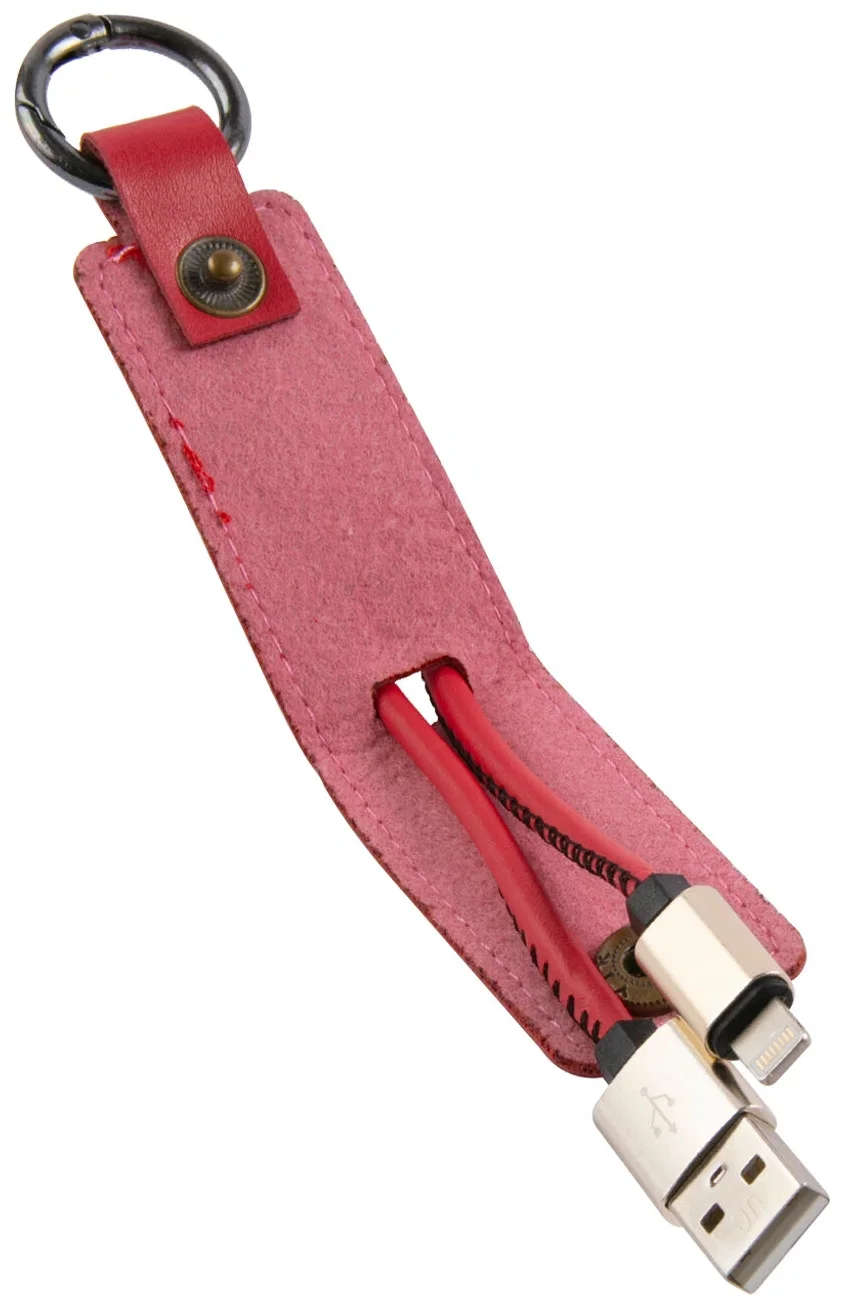 Кабель для цифровой техники и смартфонов mObility USB - Lightning, 25 см, красный