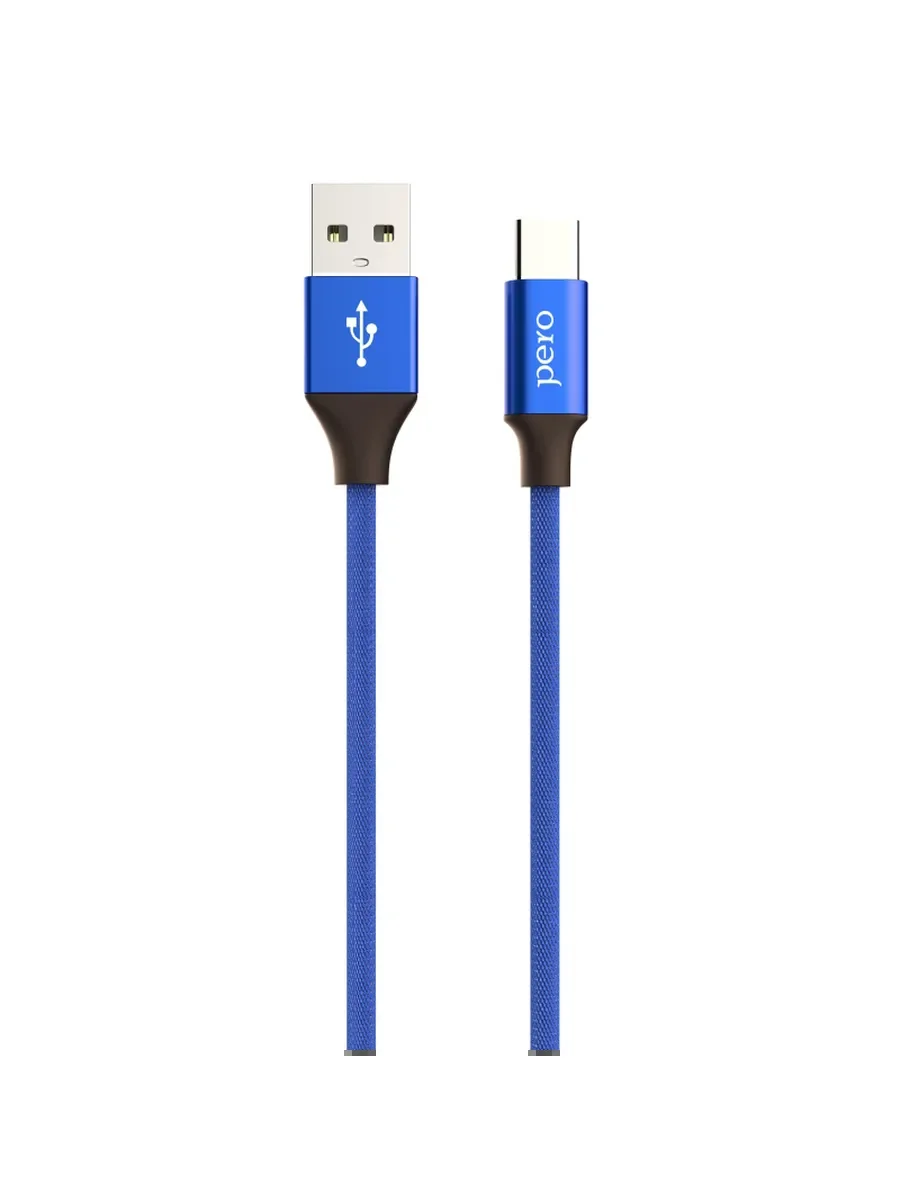 Кабель для цифровой техники и смартфонов Pero DC-02 Type-C 2А 1 м синий