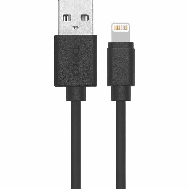 Кабель для цифровой техники и смартфонов Pero DC-03 8-pin Lightning 2А 2м черный