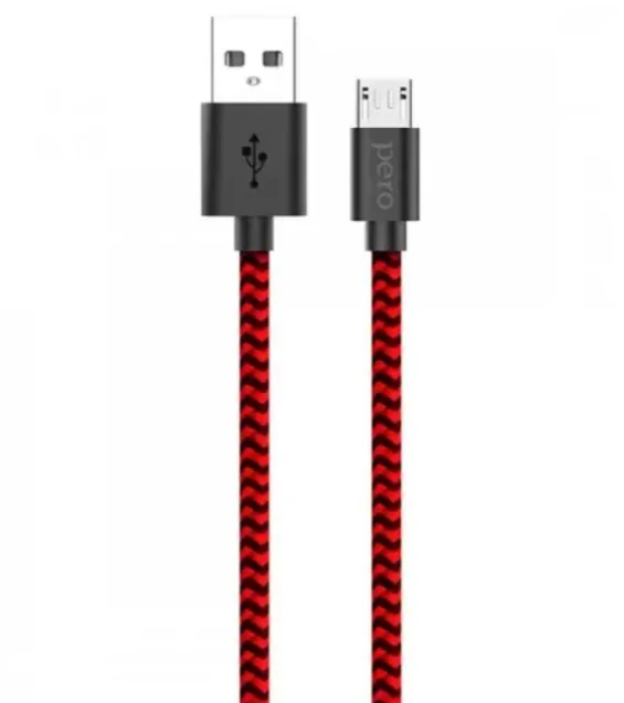 Кабель для цифровой техники и смартфонов Pero DC-04 micro-USB 2А 2м Silver-black