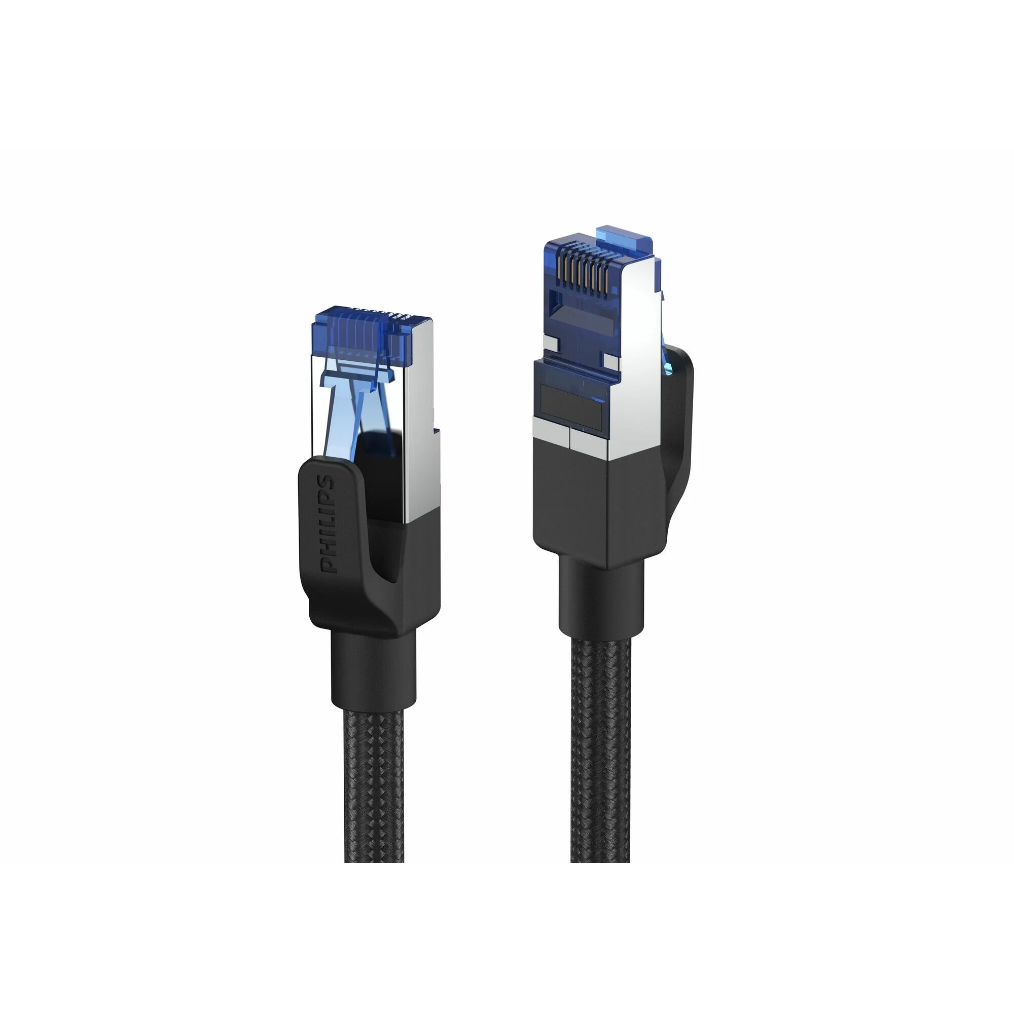 Кабель для цифровой техники и смартфонов Philips CAT.7, 32AWG, OD:2.2*7.2mm, 2M, Black (SWN4302G/56)