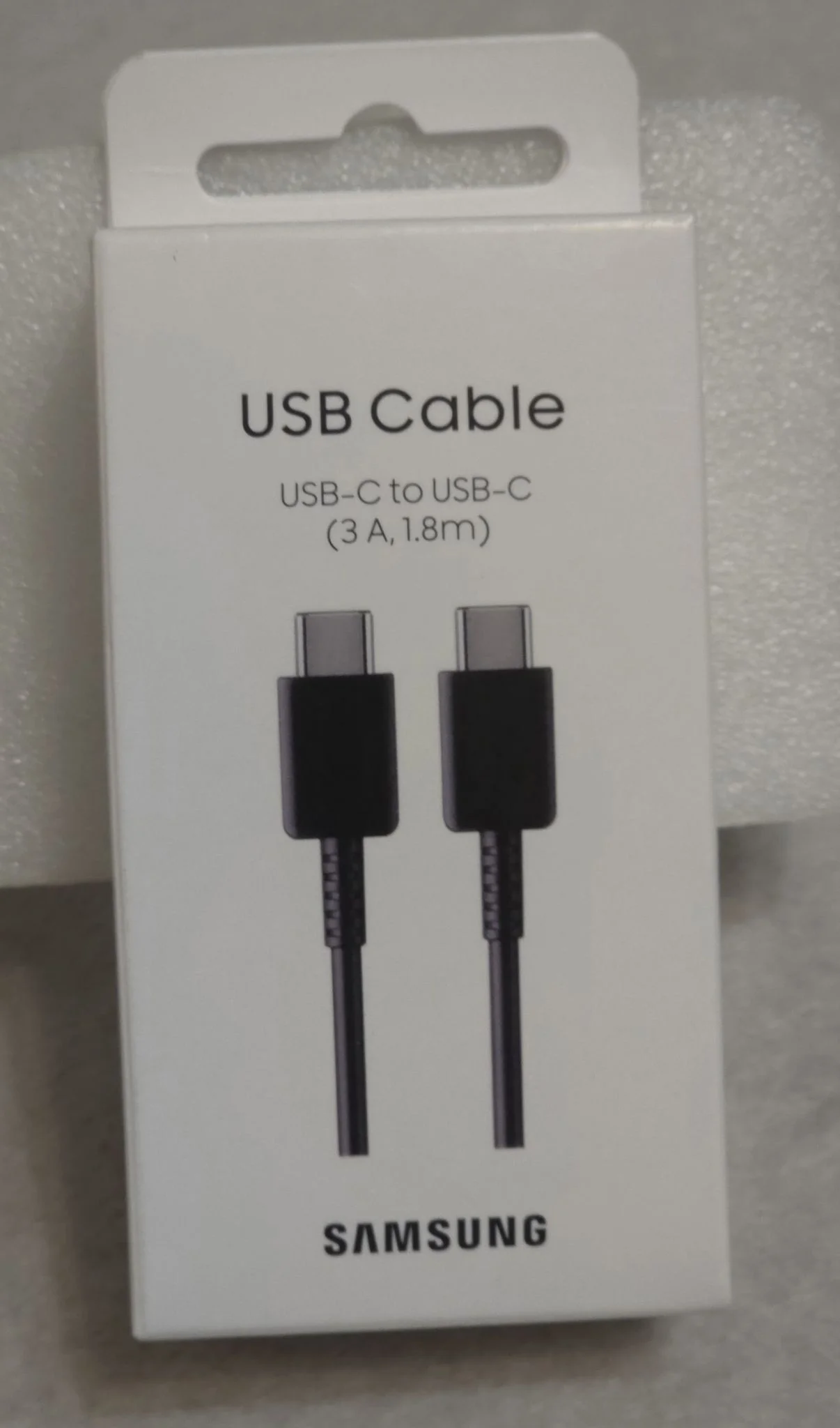 Кабель для цифровой техники и смартфонов Samsung TypeC-TypeC 60W 1.8m black SAM-EP-DX310JBRGRU