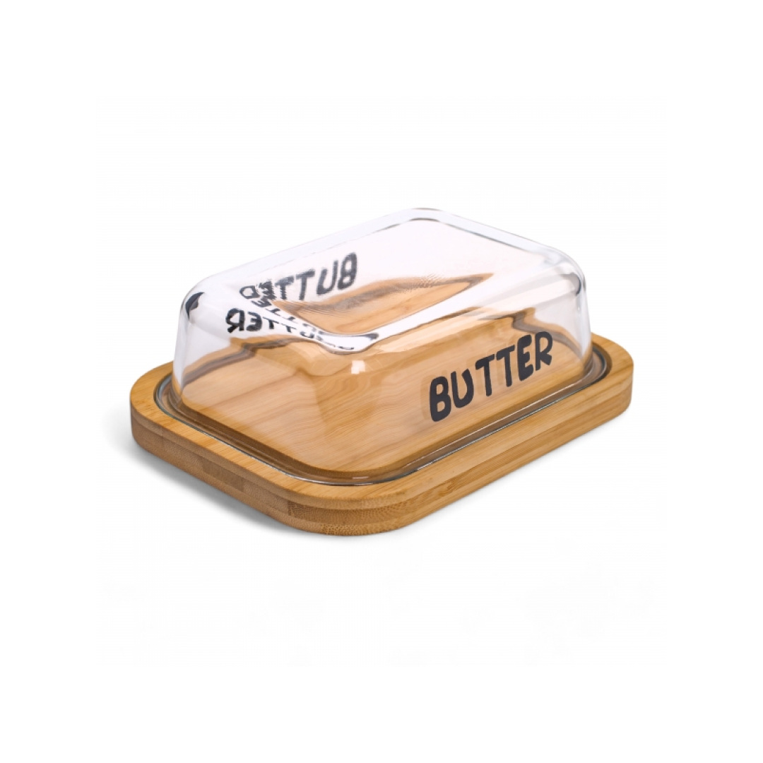 Arc. BUTTER Масленка на бамбуковой подставке