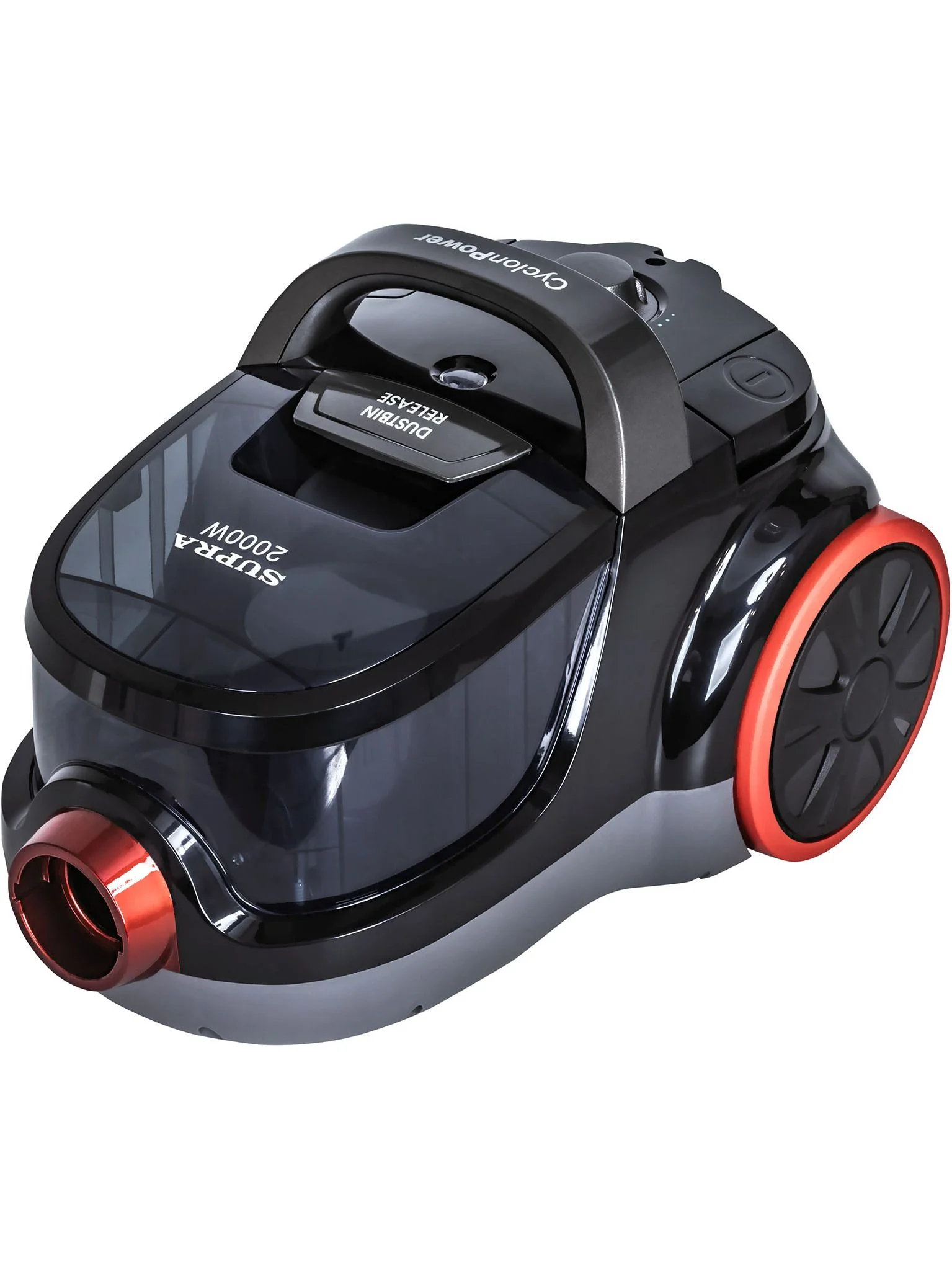 Пылесос без мешка SUPRA VCS-2024 черный (2000 Вт, 2л , Вт.230 циклон) АКЦИЯ ЕДИНАЯ ЦЕНА