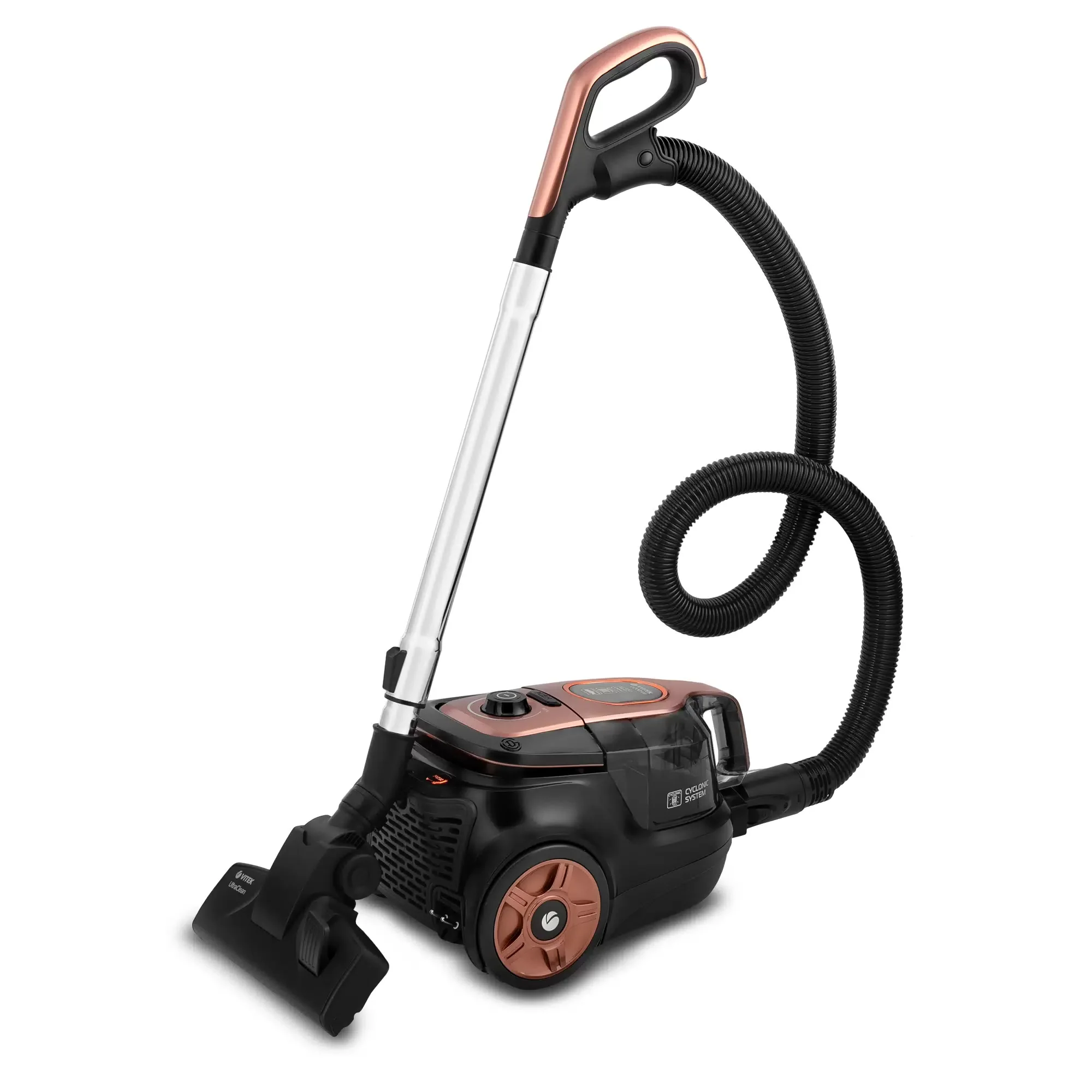 Пылесос без мешка Vitek VT-8117 (BK) (2200Вт, 2,5л, 4 ступ фильтр, труба всас. телескопическая)