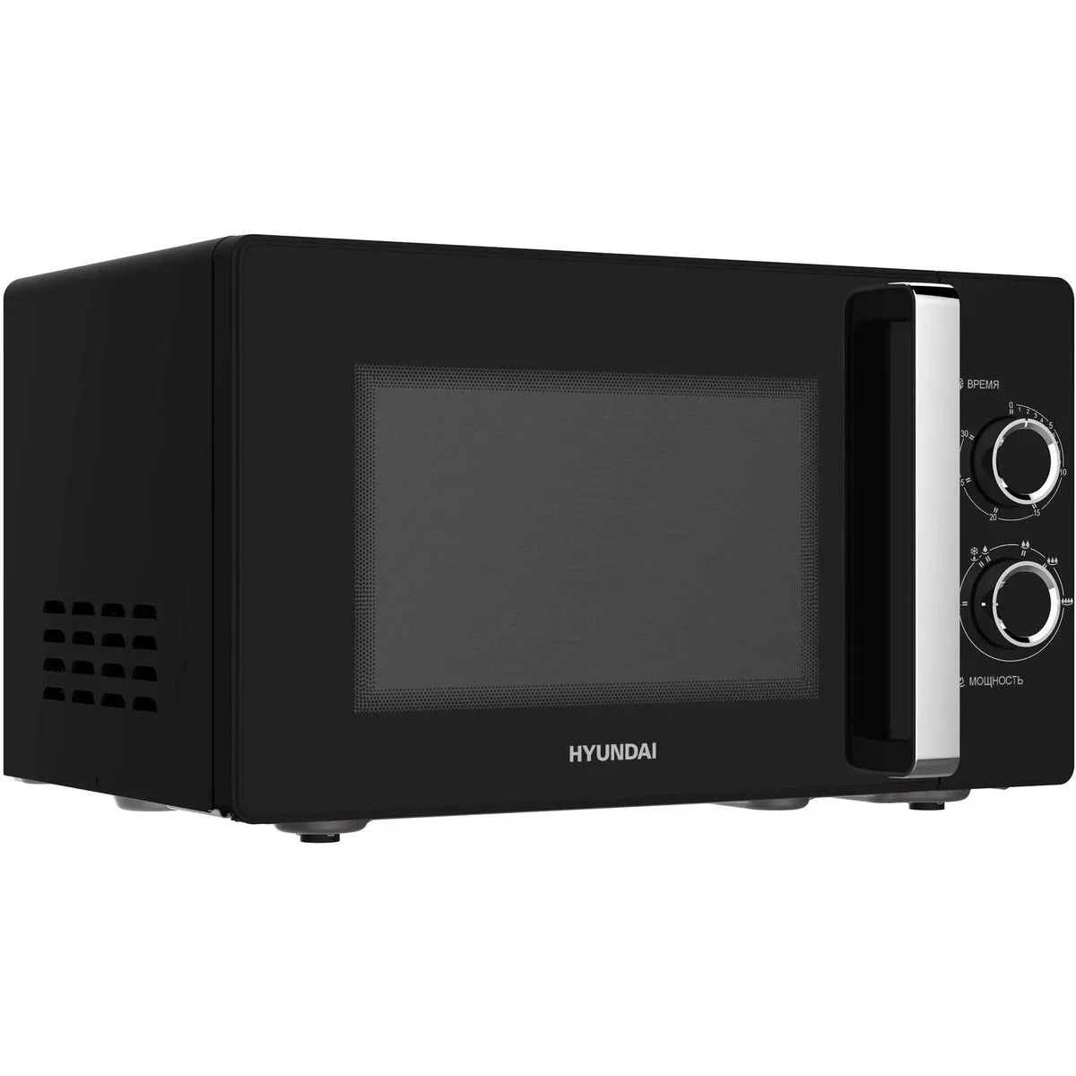 Микроволновая печь - СВЧ Hyundai HYM-M2012 (23л., 800Вт, черный/хром)