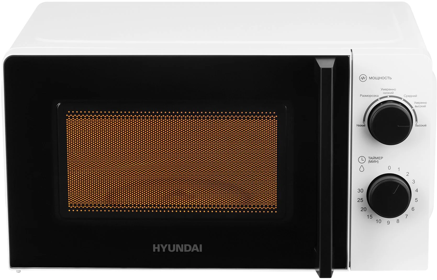 Микроволновая печь - СВЧ Hyundai HYM-M2047, 20 л., 700 Вт, белый