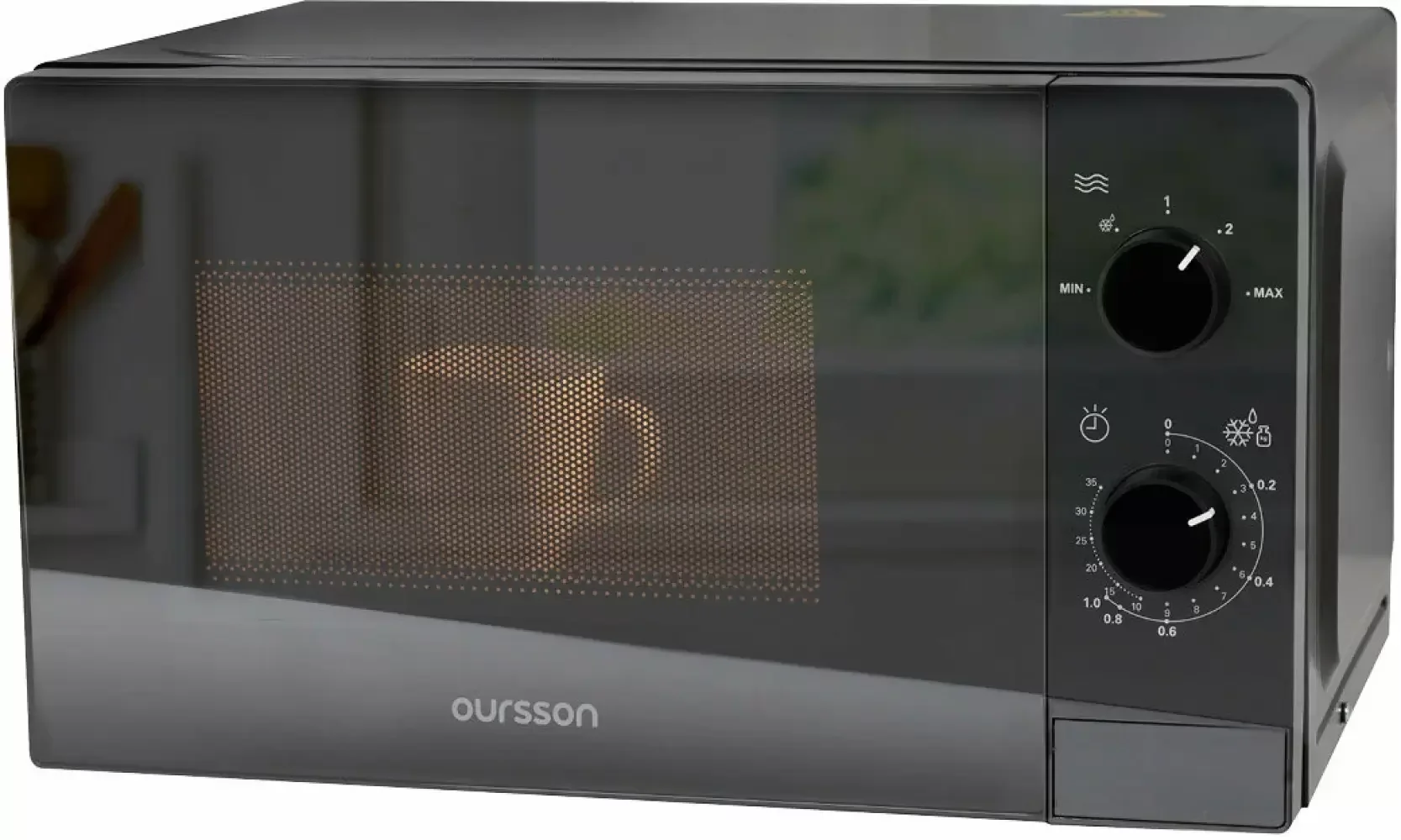 Микроволновая печь - СВЧ Oursson MM2013В/BL (черный)