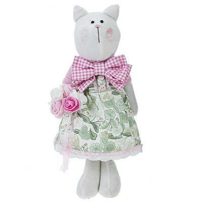 РЕМЕКО Игрушка набивная "Кошка", L19 W13 H36 см