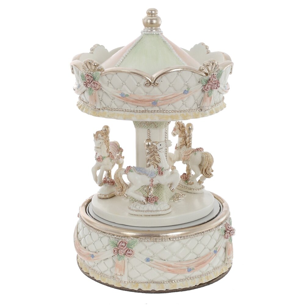 РЕМЕКО Фигурка декоративная "Карусель" (муз, движ), L10,5 W10,5 H16,5 см