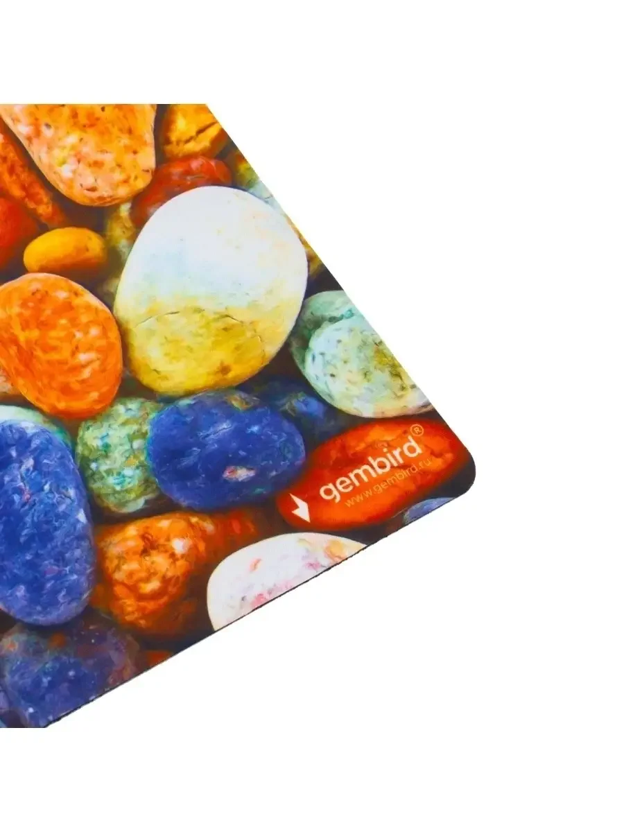 Коврик для мыши Gembird MP-STONES, рисунок "камни", размеры 220x180x1мм, полиэстер/резина
