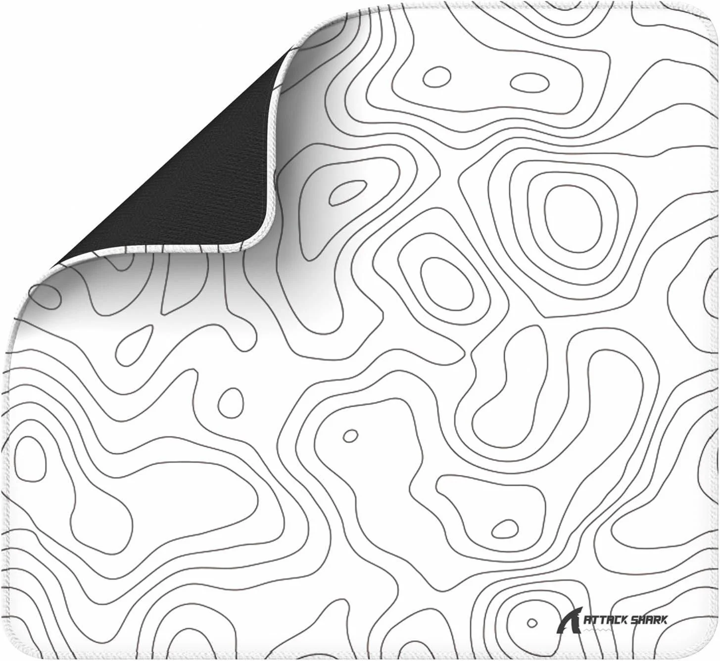 Коврик для мыши HISPIDA 450x400x3, top white camel, bottom PORON, gift box