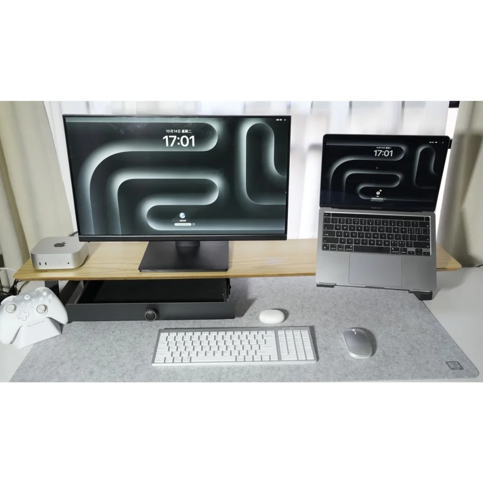 Коврик для мыши Mouse pad GEEK NOOK 100 х50CM Light Gray Felt