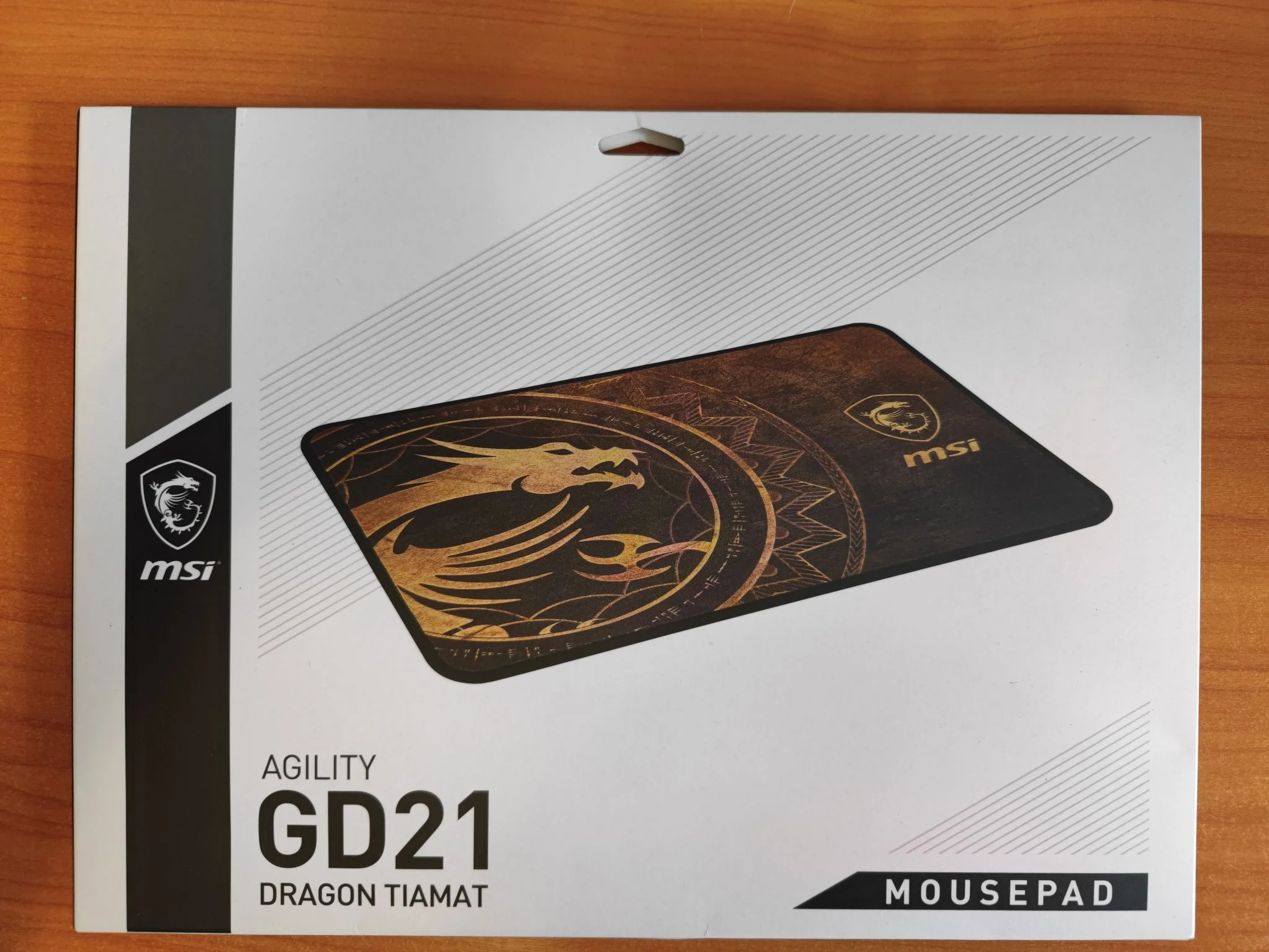 Коврик для мыши MSI Agility GD21 Dragon Tiamat золотистый/рисунок 220x3x320мм
