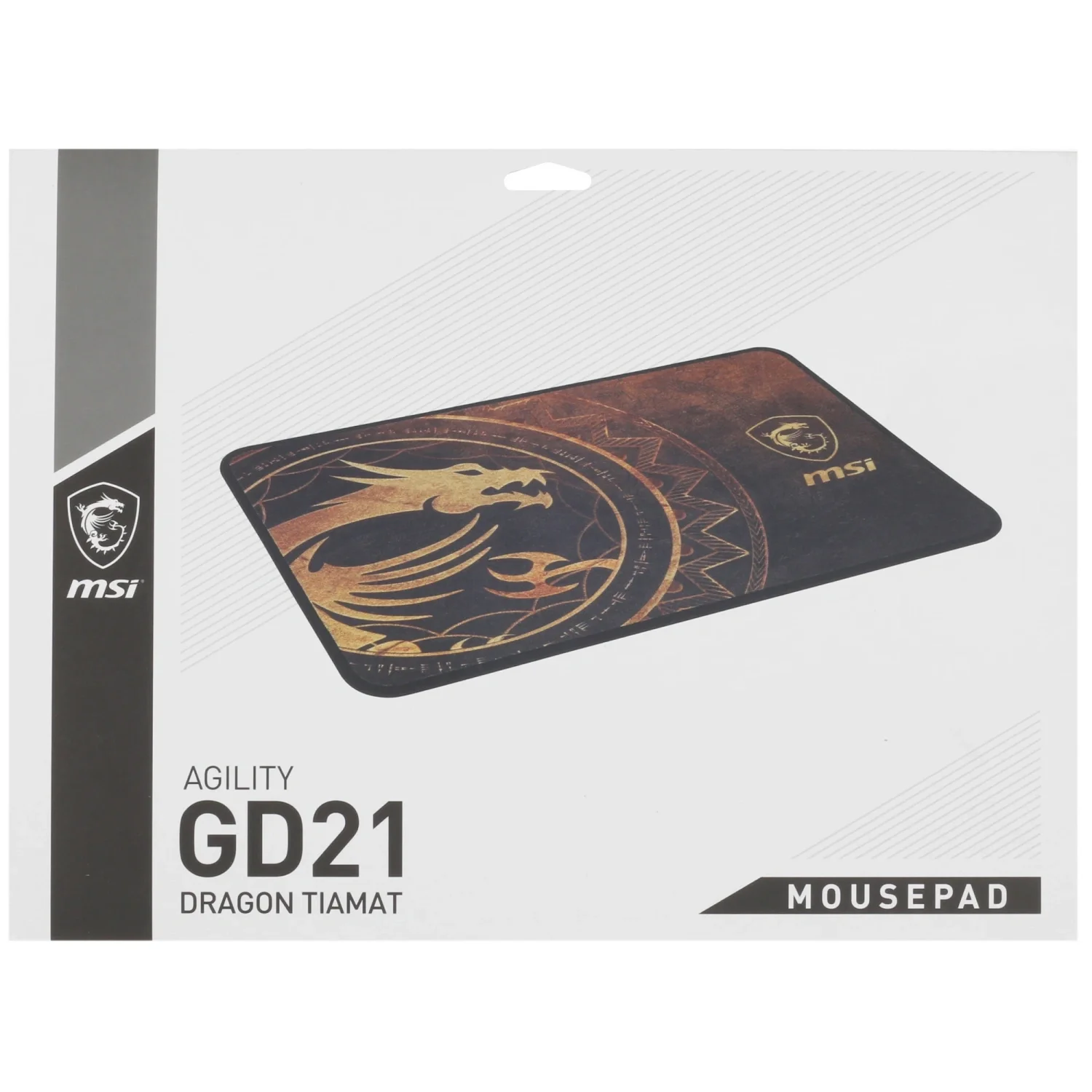 Коврик для мыши MSI Agility GD21 Dragon Tiamat золотистый/рисунок 220x3x320мм